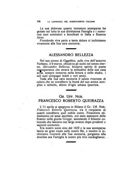 La Lombardia nel Risorgimento italiano bollettino trimestrale del Comitato regionale lombardo della Società nazionale per la storia del Risorgimento italiano