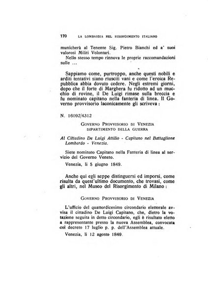 La Lombardia nel Risorgimento italiano bollettino trimestrale del Comitato regionale lombardo della Società nazionale per la storia del Risorgimento italiano