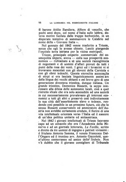 La Lombardia nel Risorgimento italiano bollettino trimestrale del Comitato regionale lombardo della Società nazionale per la storia del Risorgimento italiano