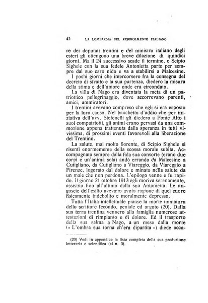 La Lombardia nel Risorgimento italiano bollettino trimestrale del Comitato regionale lombardo della Società nazionale per la storia del Risorgimento italiano