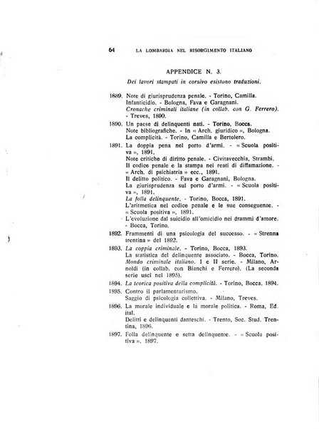 La Lombardia nel Risorgimento italiano bollettino trimestrale del Comitato regionale lombardo della Società nazionale per la storia del Risorgimento italiano