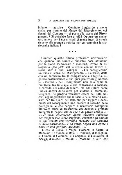 La Lombardia nel Risorgimento italiano bollettino trimestrale del Comitato regionale lombardo della Società nazionale per la storia del Risorgimento italiano