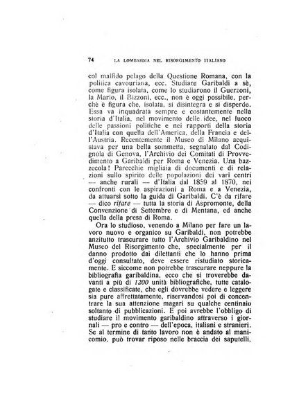 La Lombardia nel Risorgimento italiano bollettino trimestrale del Comitato regionale lombardo della Società nazionale per la storia del Risorgimento italiano