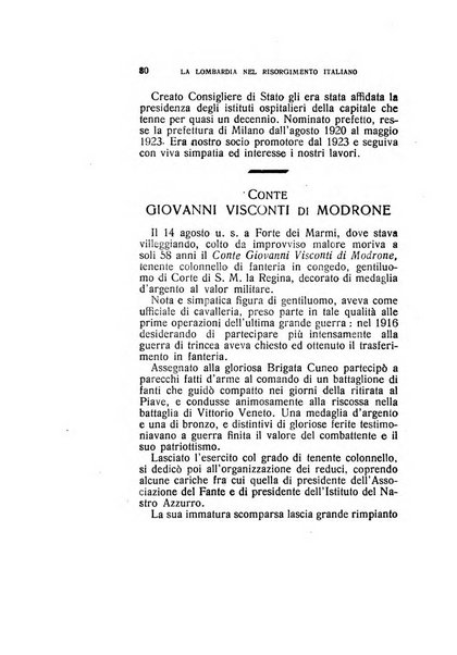 La Lombardia nel Risorgimento italiano bollettino trimestrale del Comitato regionale lombardo della Società nazionale per la storia del Risorgimento italiano