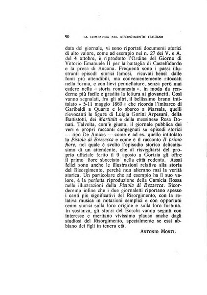 La Lombardia nel Risorgimento italiano bollettino trimestrale del Comitato regionale lombardo della Società nazionale per la storia del Risorgimento italiano