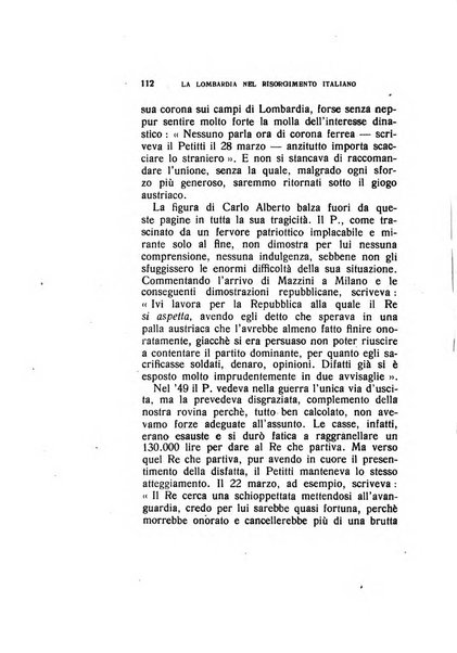 La Lombardia nel Risorgimento italiano bollettino trimestrale del Comitato regionale lombardo della Società nazionale per la storia del Risorgimento italiano