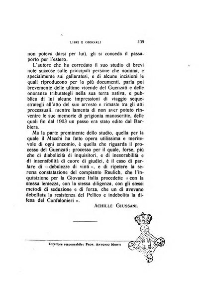 La Lombardia nel Risorgimento italiano bollettino trimestrale del Comitato regionale lombardo della Società nazionale per la storia del Risorgimento italiano