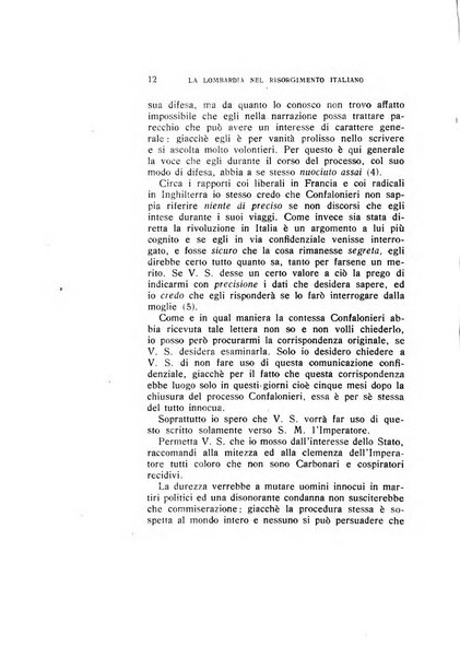 La Lombardia nel Risorgimento italiano bollettino trimestrale del Comitato regionale lombardo della Società nazionale per la storia del Risorgimento italiano