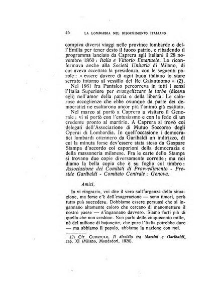 La Lombardia nel Risorgimento italiano bollettino trimestrale del Comitato regionale lombardo della Società nazionale per la storia del Risorgimento italiano