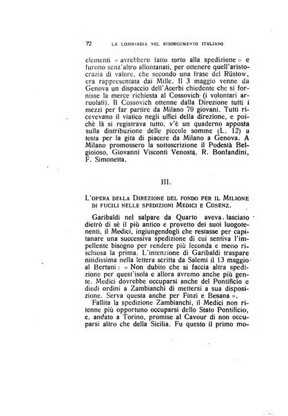 La Lombardia nel Risorgimento italiano bollettino trimestrale del Comitato regionale lombardo della Società nazionale per la storia del Risorgimento italiano