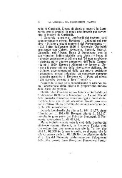 La Lombardia nel Risorgimento italiano bollettino trimestrale del Comitato regionale lombardo della Società nazionale per la storia del Risorgimento italiano