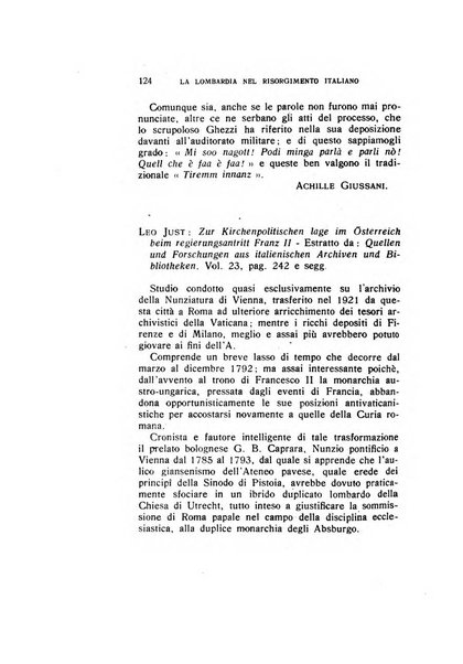 La Lombardia nel Risorgimento italiano bollettino trimestrale del Comitato regionale lombardo della Società nazionale per la storia del Risorgimento italiano