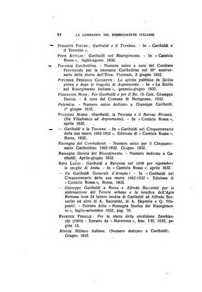 La Lombardia nel Risorgimento italiano bollettino trimestrale del Comitato regionale lombardo della Società nazionale per la storia del Risorgimento italiano