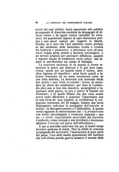 La Lombardia nel Risorgimento italiano bollettino trimestrale del Comitato regionale lombardo della Società nazionale per la storia del Risorgimento italiano