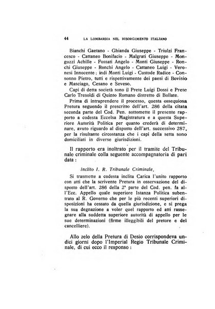 La Lombardia nel Risorgimento italiano bollettino trimestrale del Comitato regionale lombardo della Società nazionale per la storia del Risorgimento italiano