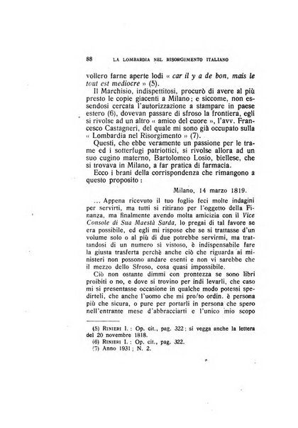 La Lombardia nel Risorgimento italiano bollettino trimestrale del Comitato regionale lombardo della Società nazionale per la storia del Risorgimento italiano