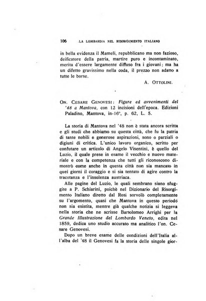 La Lombardia nel Risorgimento italiano bollettino trimestrale del Comitato regionale lombardo della Società nazionale per la storia del Risorgimento italiano