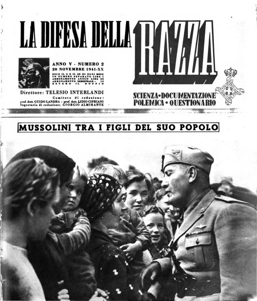 La difesa della razza scienza, documentazione, polemica