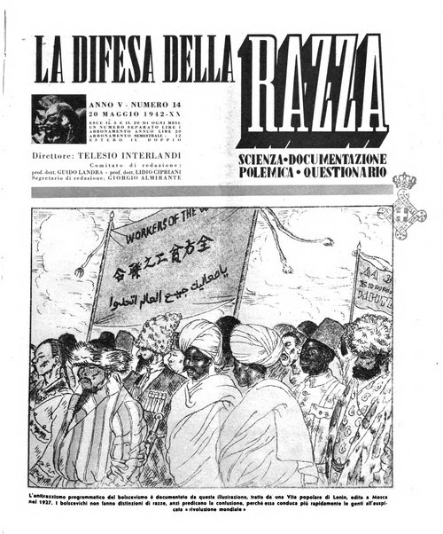 La difesa della razza scienza, documentazione, polemica