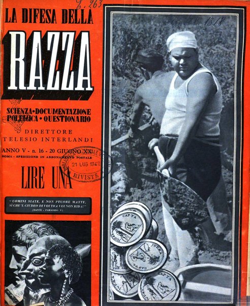 La difesa della razza scienza, documentazione, polemica