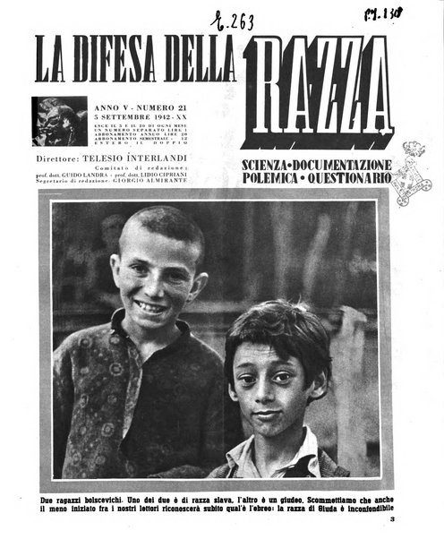 La difesa della razza scienza, documentazione, polemica