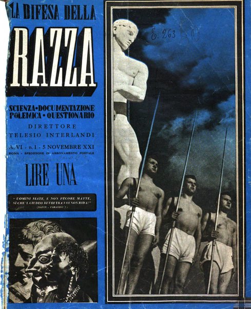 La difesa della razza scienza, documentazione, polemica