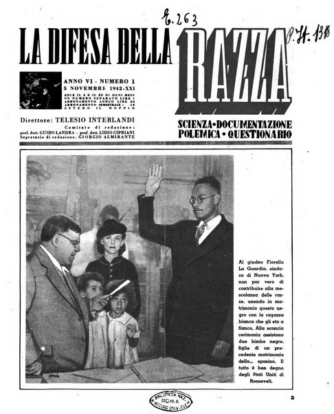 La difesa della razza scienza, documentazione, polemica