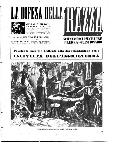 La difesa della razza scienza, documentazione, polemica