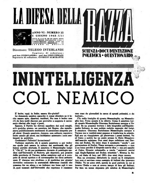 La difesa della razza scienza, documentazione, polemica