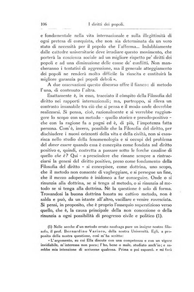 I diritti dei popoli rivista trimestrale per l'organizzazione giuridica della società internazionale