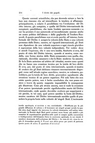 I diritti dei popoli rivista trimestrale per l'organizzazione giuridica della società internazionale