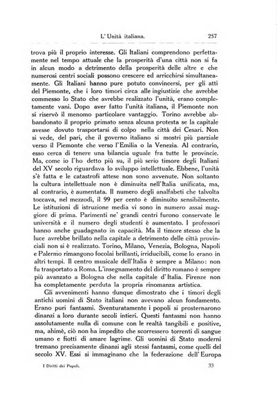 I diritti dei popoli rivista trimestrale per l'organizzazione giuridica della società internazionale