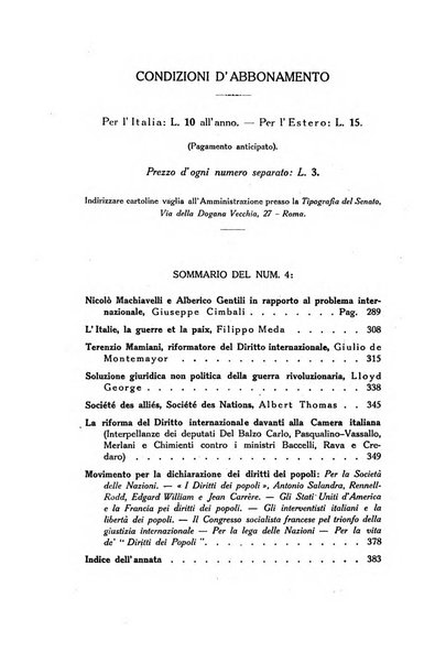 I diritti dei popoli rivista trimestrale per l'organizzazione giuridica della società internazionale