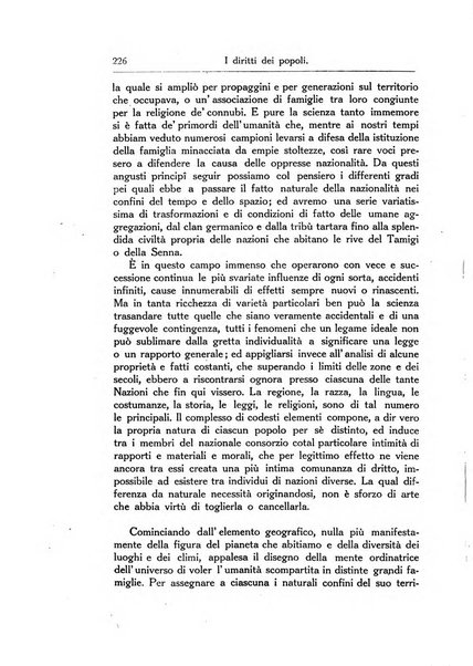 I diritti dei popoli rivista trimestrale per l'organizzazione giuridica della società internazionale