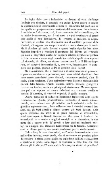 I diritti dei popoli rivista trimestrale per l'organizzazione giuridica della società internazionale