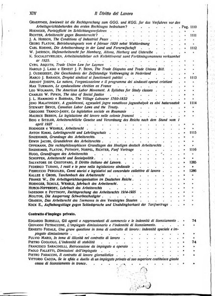 Il diritto del lavoro ufficiale del Ministero delle corporazioni per il bollettino