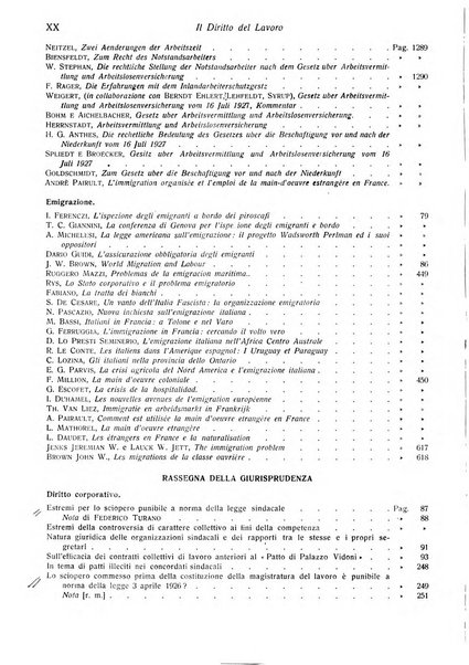 Il diritto del lavoro ufficiale del Ministero delle corporazioni per il bollettino