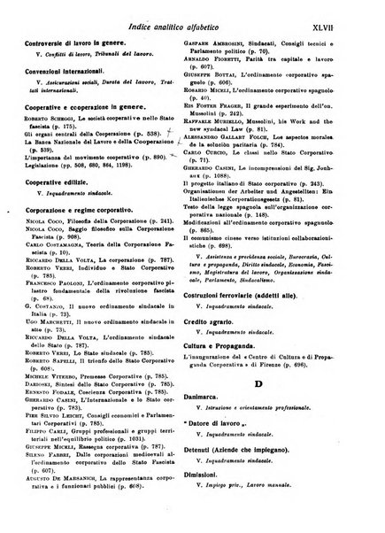 Il diritto del lavoro ufficiale del Ministero delle corporazioni per il bollettino