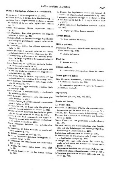 Il diritto del lavoro ufficiale del Ministero delle corporazioni per il bollettino