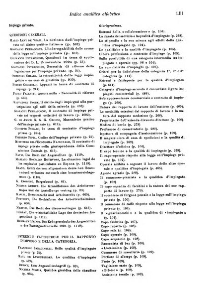 Il diritto del lavoro ufficiale del Ministero delle corporazioni per il bollettino