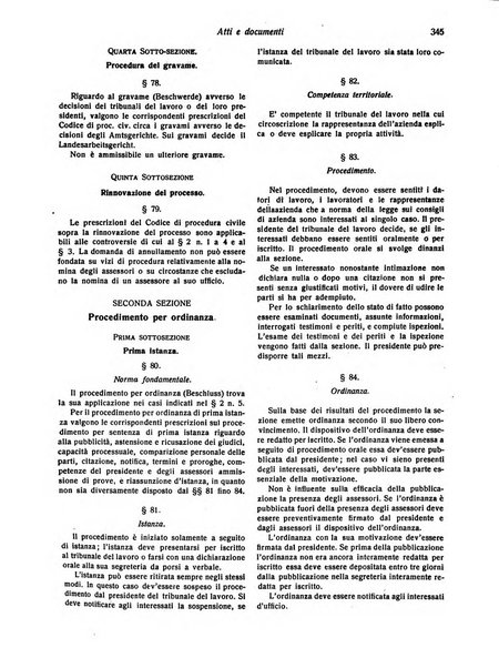 Il diritto del lavoro ufficiale del Ministero delle corporazioni per il bollettino