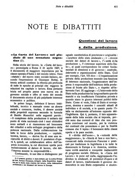 Il diritto del lavoro ufficiale del Ministero delle corporazioni per il bollettino