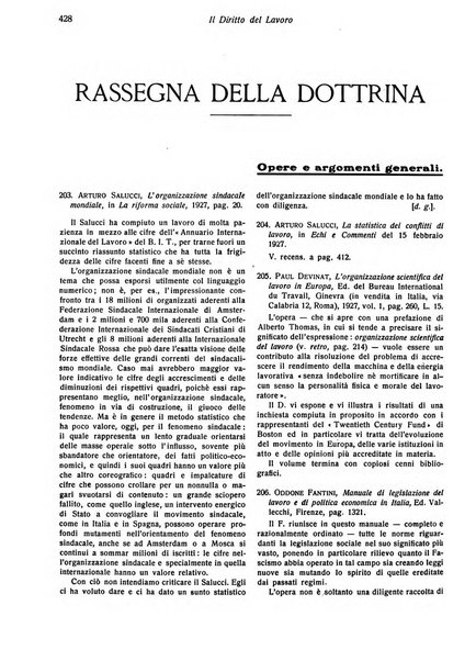 Il diritto del lavoro ufficiale del Ministero delle corporazioni per il bollettino