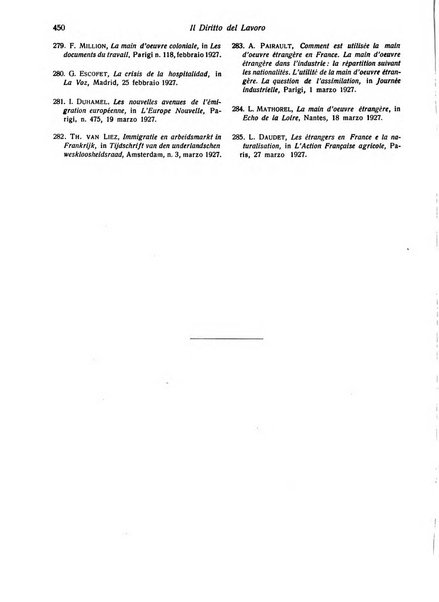 Il diritto del lavoro ufficiale del Ministero delle corporazioni per il bollettino