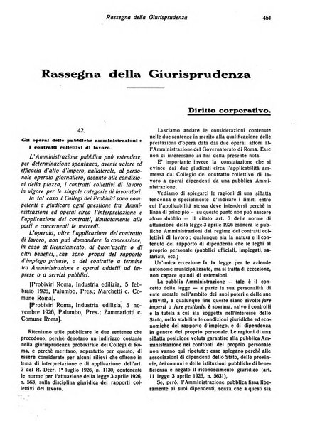 Il diritto del lavoro ufficiale del Ministero delle corporazioni per il bollettino