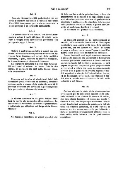 Il diritto del lavoro ufficiale del Ministero delle corporazioni per il bollettino