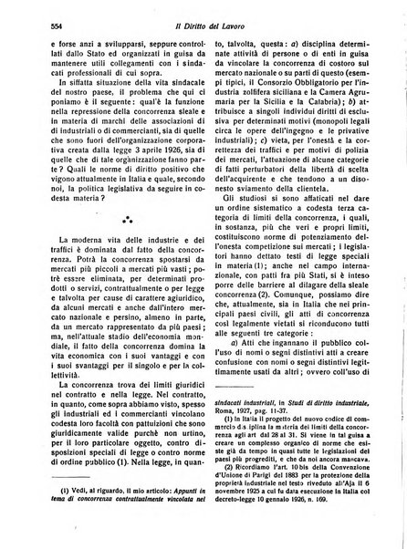 Il diritto del lavoro ufficiale del Ministero delle corporazioni per il bollettino