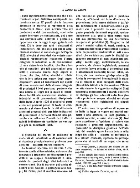 Il diritto del lavoro ufficiale del Ministero delle corporazioni per il bollettino