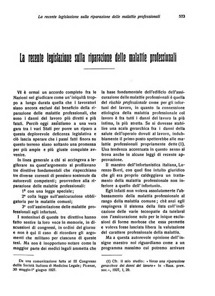 Il diritto del lavoro ufficiale del Ministero delle corporazioni per il bollettino