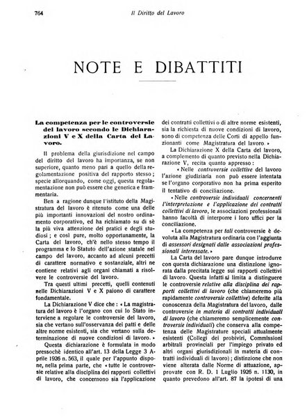 Il diritto del lavoro ufficiale del Ministero delle corporazioni per il bollettino